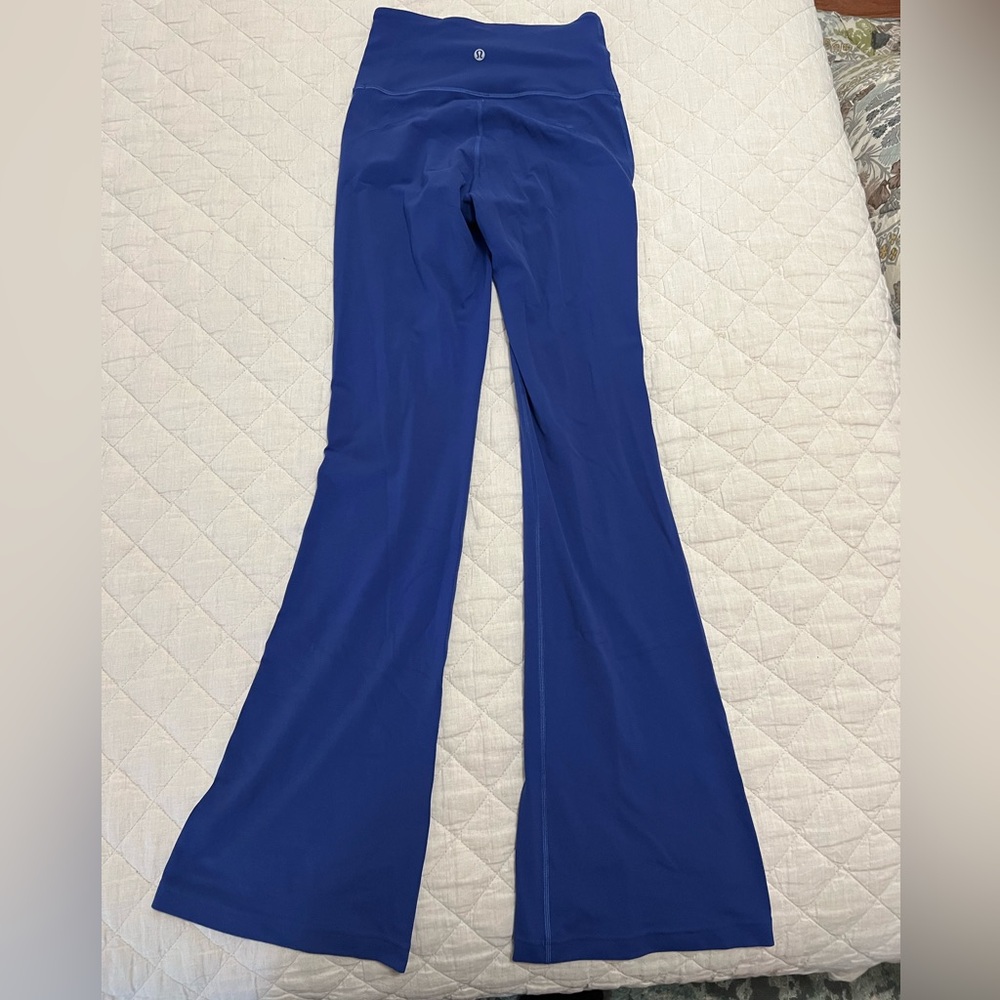 Lululemon flare leggings Size 4 in a mystery shade of blue